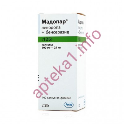 Мадопар ГСС модифицированный 125 мг капсулы №100
